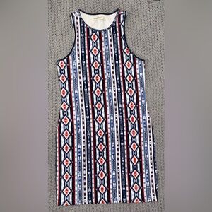 Abercrombie & Fitch Dress Women's Small Santa Fe Southwest Aztec Sleeveless Sm